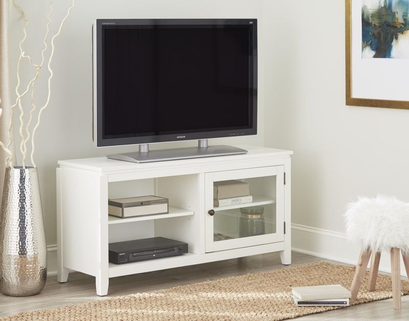 49" White Entertainment Console