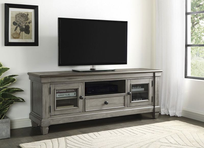 Granby TV stand in Gray 64 x 18 x 25.5H