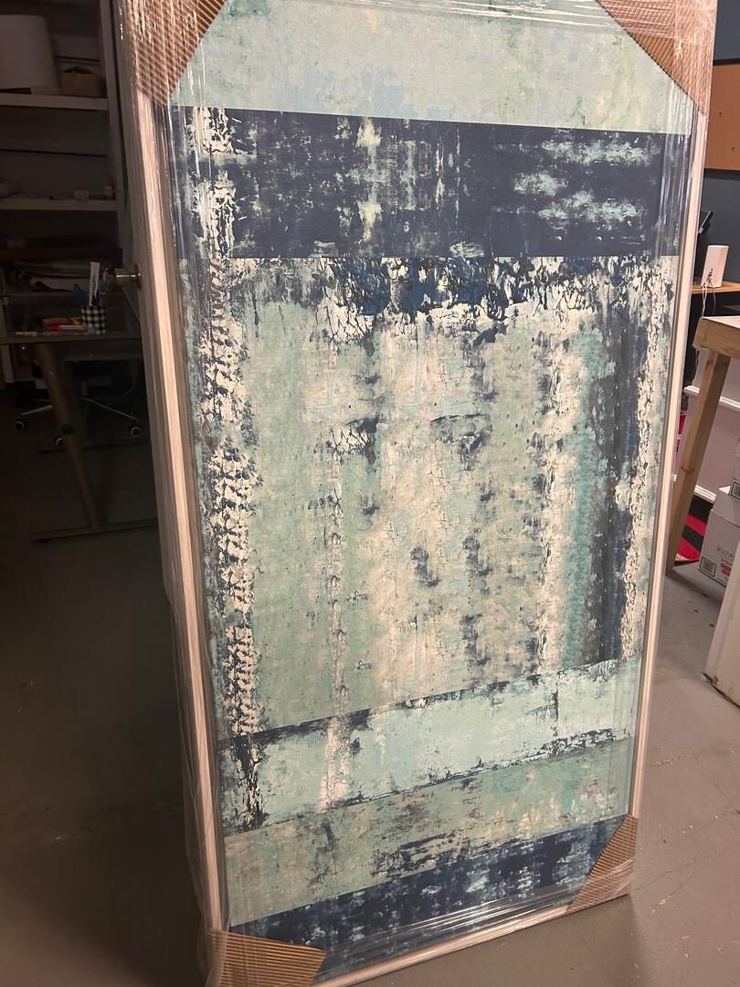 30 x 60 HF Blues Greens and Blacks Art