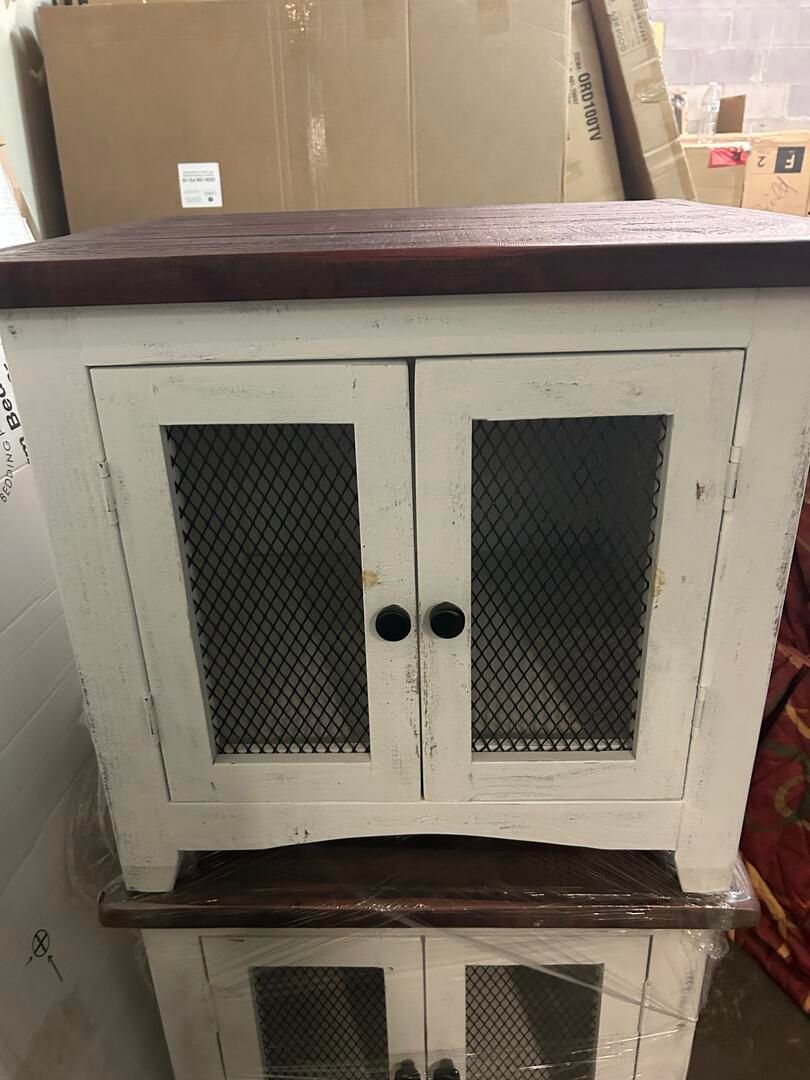 Church 2 Door Mesh End Table DON-1027-END