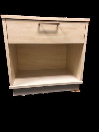 Marine Nightstand 24" Weathered White  24X16X24(Verified Stock)