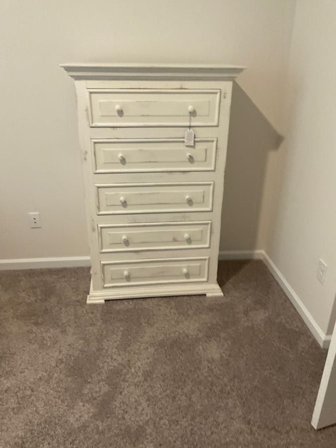 Chalet Chest in Nero White (VINTAGE) (Stock verified )