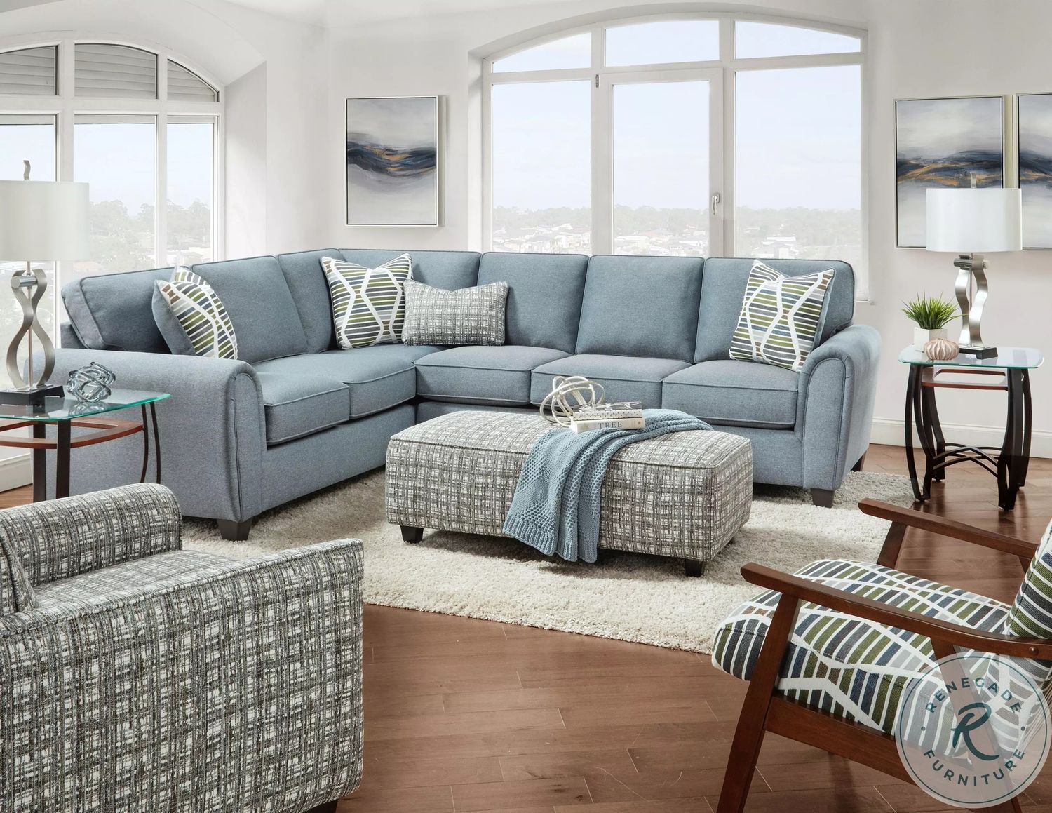 Macarena Marine Accent Chair In Potlatch Marine 31"W x 35"D x 37"H