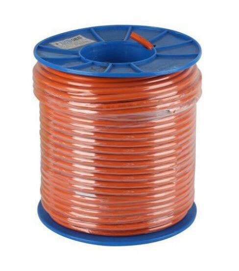 FLEXIBLE ORANGE CIRCULAR 2.5MM 4 CORE PLUS EARTH 100M ROLL