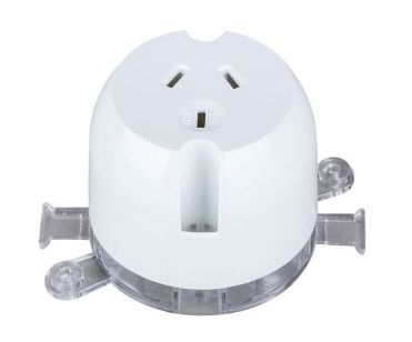 SURFACE SOCKET 10A PLUG BASE WHITE