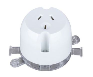 Surface Socket Plug Base 10A White