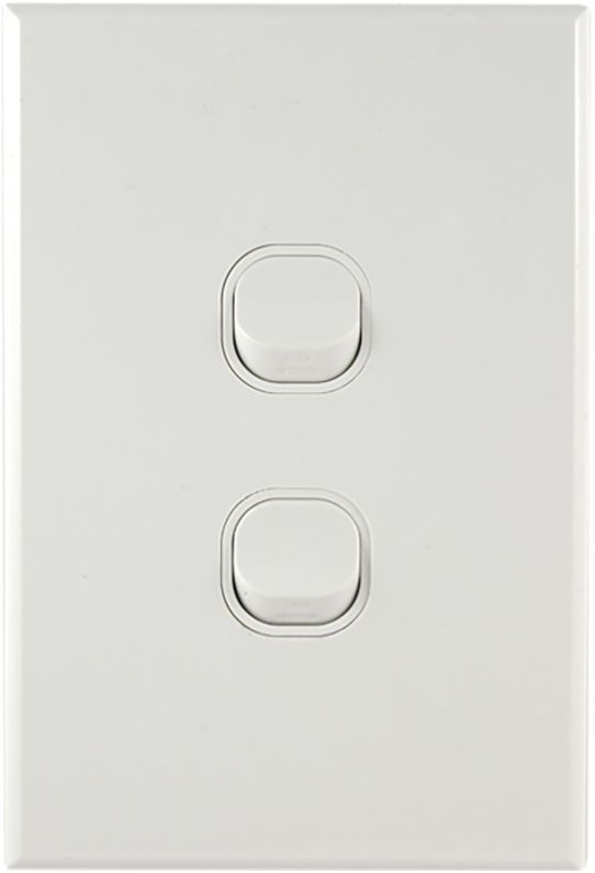 2 GANG SWITCH 10A 3AAA ZACK CSS02