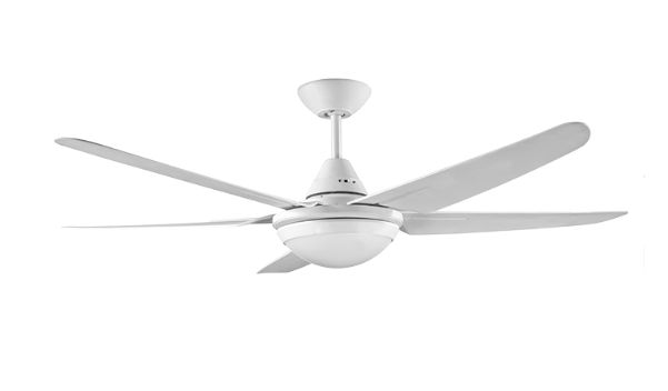 RANDLE 52&quot; 5 ABS BLADED CEILING FAN + LED LIGHT WHITE 75W