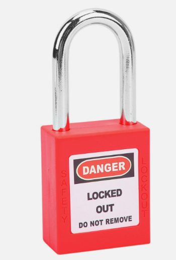 38mm Lockout Tagout Locks Padlock Red with Key set