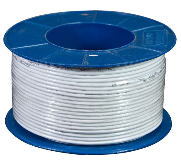 1.5MM SDI RED100M ROLL WHITE SHEATH WITH RED INNER CORE