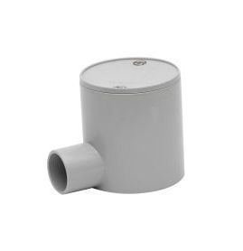 20mm 1 Way Deep Conduit Junction Box PVC Grey JBD120C JB20-1D