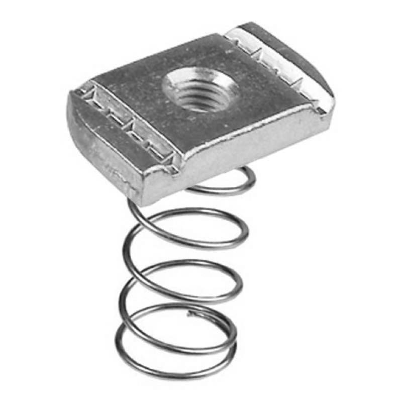 CHANNEL NUT WITH LONG SPRING M10