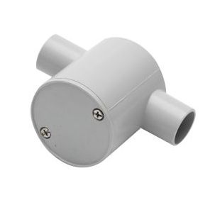 20MM 2 WAY STRAIGHT DEEP JUNCTION BOX GRAY