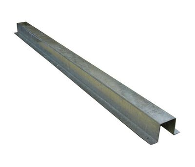 B&amp;R 75mm x 75mm x 1200mm Flat Mount Cable Cover Protection Hat Galvanised