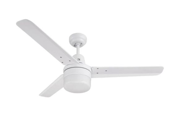 ROMA 56&quot; 3 ABS BLADED CEILING FAN + LED LIGHT WITE 65W AC
