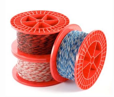 1 PAIR JUMPER WIRE CABLE RED/WHITE 0.5SQMM 100M ROLL