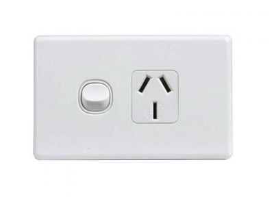 SINGLE GPO 20A WHITE