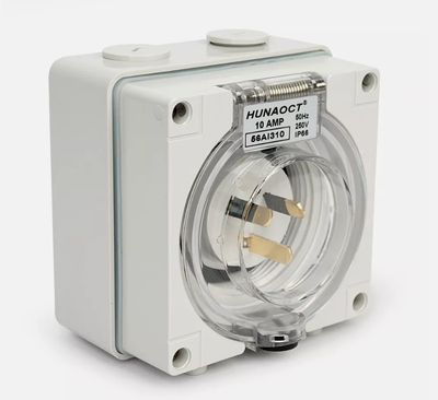 3 Flat pin male appliance inlet IP66 TAI310