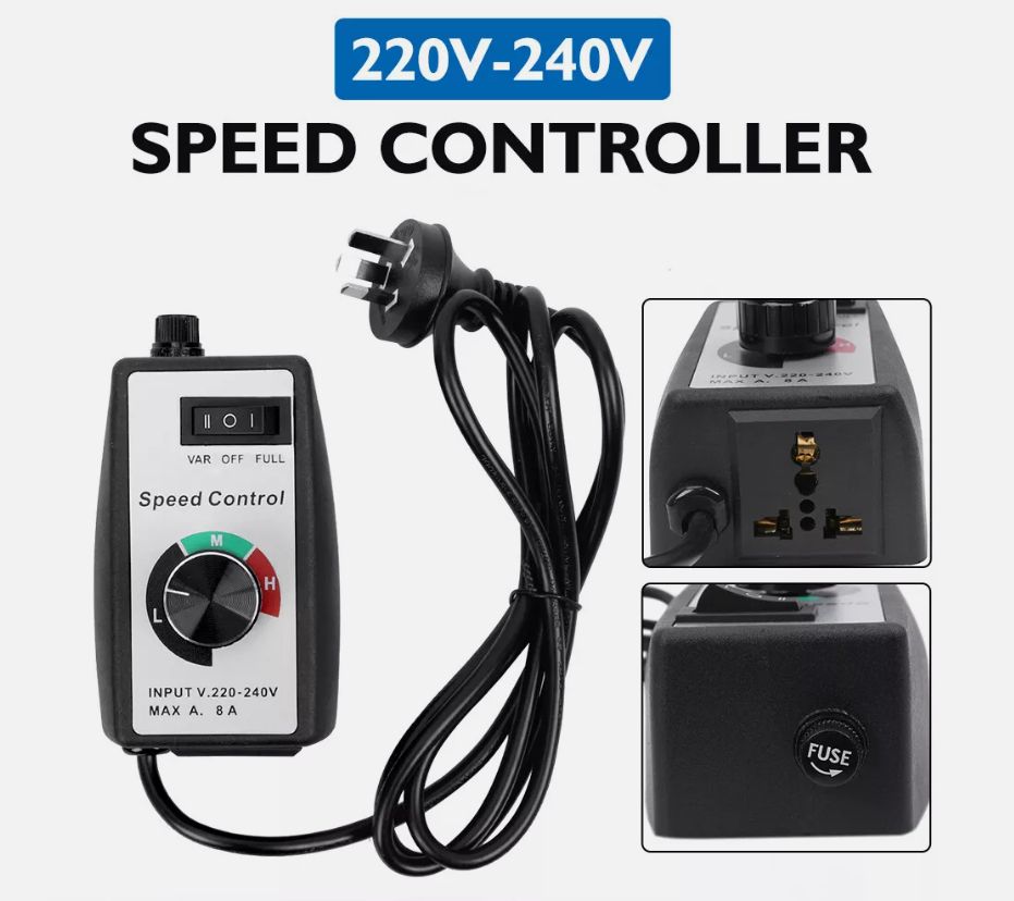 8A 220V-240V Variable DIAL ROUTER Speed Controller Control Motor Rheostat