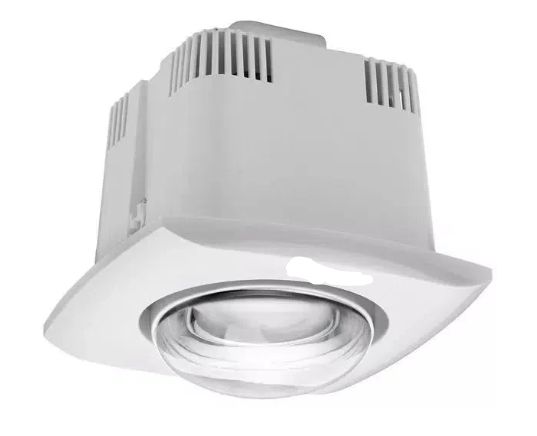 1 HEAT BATHROOM HEATER WHITE 275W, CUTOUT 160MM x 160MM