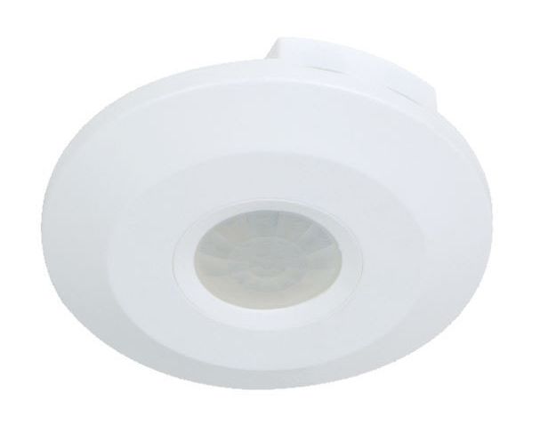 SLIM PIR SURFACE CEILING MOUNT SENSOR 360 DEG WITH MANUAL OVERIDE