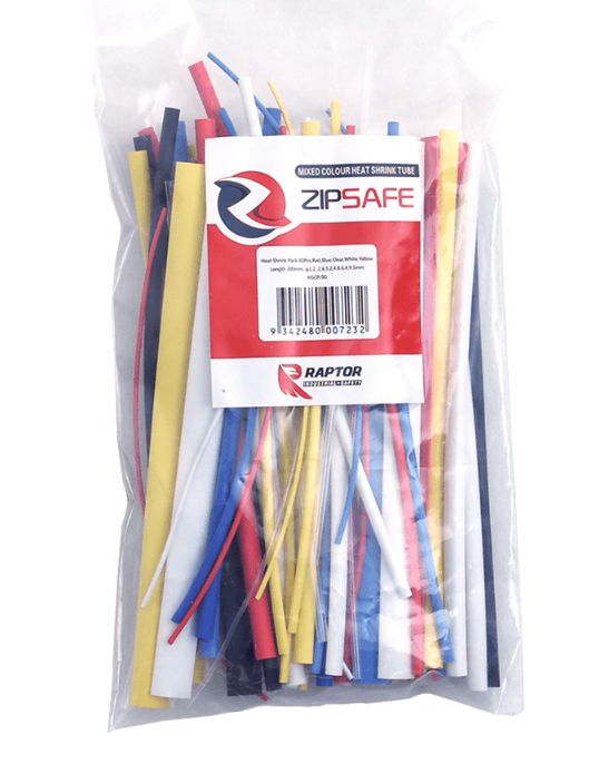 HEAT SHRINK TUBE 200MM MIXED COLOUR HSCP80 PACK OF 80