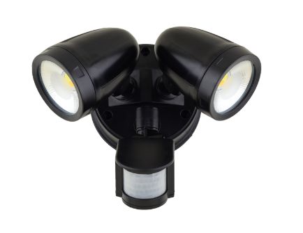 TWIN LED SPOTLIGHT WITH SENSOR 26W VACCUS SERIES, Colour: BLACK