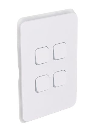 4 GANG ICONIC SWITCH VIVID WHITE CLI3044VAVW