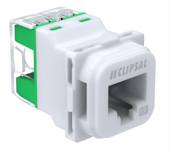 RJ45 JACK CAT6 UTP 40M TRANSLUCENT CLI 40RJ45SMA6C-TN