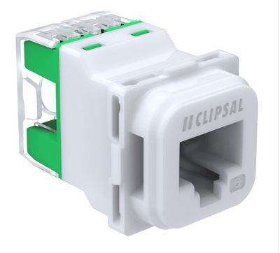 Iconic RJ45 Jack CAT6 Wall Plate 40M Translucent 40RJ45SMA6C-TN