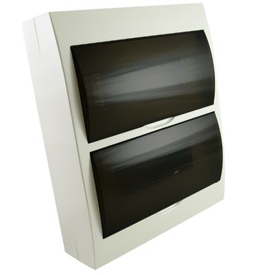 24 Pole Surface mount distribution board switchboard load center with lockable door earth neutral links SMS24