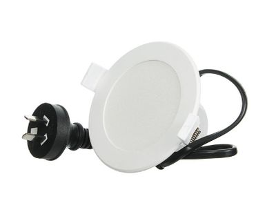 7W Downlight White Flat Face CCT Dimmable 70mm Cutout