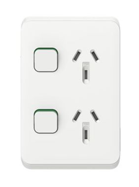 ICONIC DOUBLE GPO VERTICAL ICONIC VERTICAL 3025V-VW