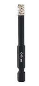 DRY DIAMOND DRILL BIT HEX SHANK 6MM