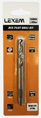 HSS Pilot Drill bit 6.35mm x 80mm to suit 7/16 and 3/8 Hole saw Arbour PDB38