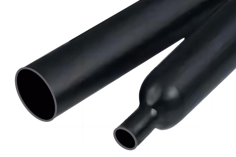 Double Glue Lined Medium HEAT SHRINK Wall Tubing Length 22MM - 6MM BLACK