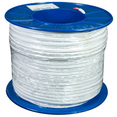 2.5mm Twin Active Red and White Flat TPS 100m Roll SRF2025AV-100WH