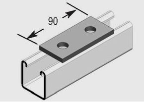 E1065 Flat Fitting HDG