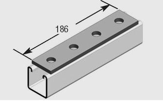 E1067 Flat plate Fitting HDG