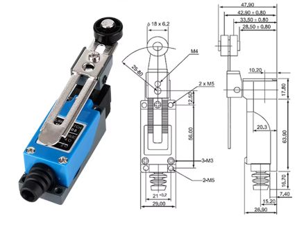 ROLLER PLUNGER LIMIT SWITCH