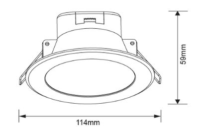Tina 10w Switch Dimming Dimmable Downlight CCT Tri-colour TLTITC10WD