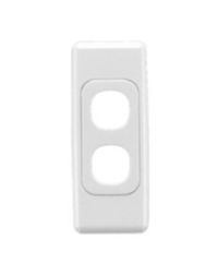 2 GANG GRID AND PLATE WHITE CLIPSAL 2000 SERIES 2032