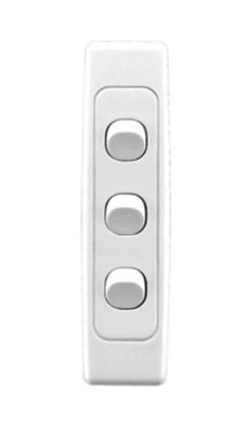3 GANG ARCHITRAVE SWITCH 2033A WHITE