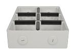 6 MODULE ENCLOSURE BASE ONLY WEATHERPROOF
