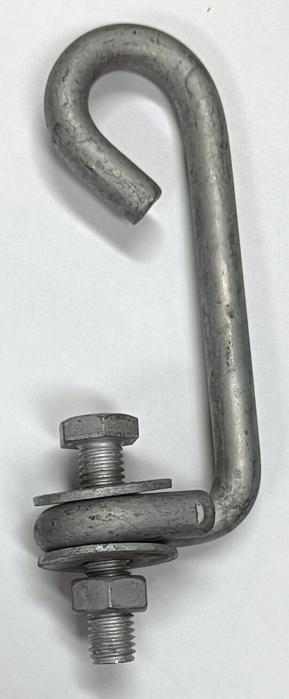 Q HOOK WITH M12 NUT AND BOLT
