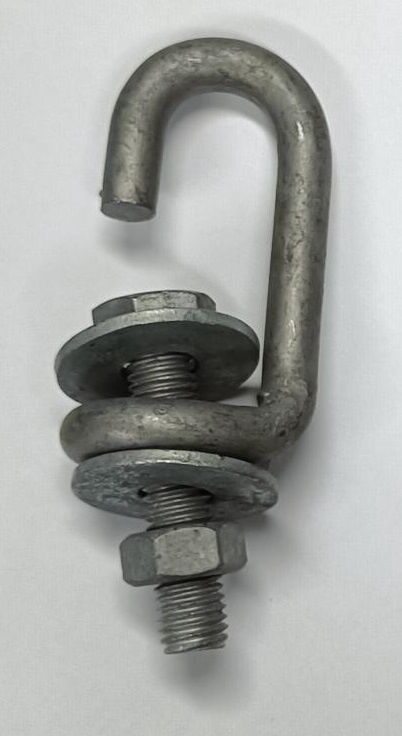 SMALL Q HOOK WITH M12 NUT AND BOLT