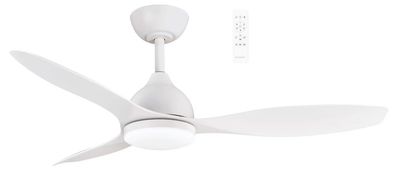 Elite DC 48″ WHITE Smart Ceiling Fan With WIFI Remote Control + LED light MEDC123W