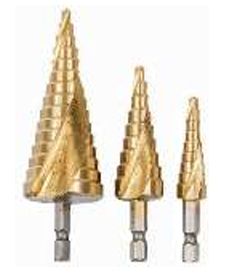 HSS STEP DRILL SET 4mm-12mm, 4mm-20mm, 4mm-30mm