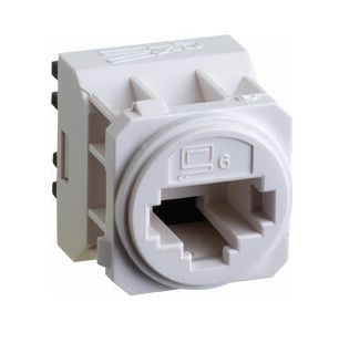 EMRJ45C6WE Legrand Excel Life CAT6 RJ45 Data Mechanism 21W52 20W48