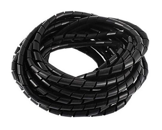 SPIRAL BINDING KIT 3MM X 10M BLACK, UV RESISTANT